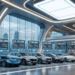 Top 10 electric cars lineup 2026 futuristic showroom comparison