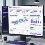 AI SEO tools dashboard showing keyword ranking analytics and Google search performance optimization